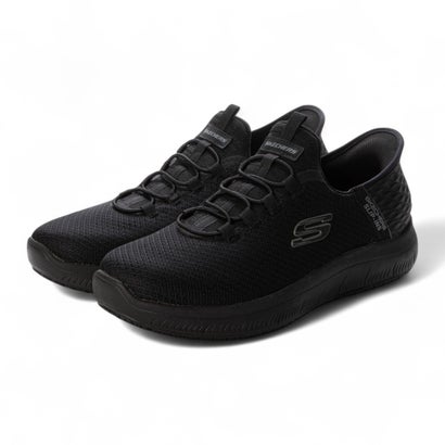 スケッチャーズ SKECHERS Slip-ins Work : Summits - Colsin（スリップインズ 細工物：サミッツ - コルシン）スリッポンスニーカー 広広とした相応う 200205W （黒いこと/黒いこと）