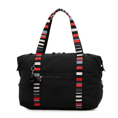 キプリング Kipling ART M B4サイズ トートバッグ,トラベルバッグ （Black Noir Str）
