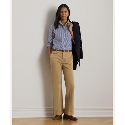 ローレン ラルフ ローレン LAUREN RALPH LAUREN ストレッチ コットン チノ フレア パンツ (270ブラウン)|LOCOMALL(ロコンド公式ストア)
