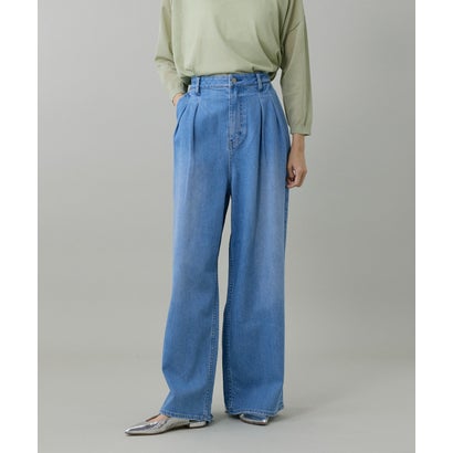 イネド INED INED別注 ツータックワイドデニム Lemongrass《Healthy DENIM》 （サクソフォン3）