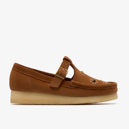 クラークス Clarks Wallabee T Bar / ワラビーT赤ちょうちん （赤銅色 / オレンジ色スエードクロス）