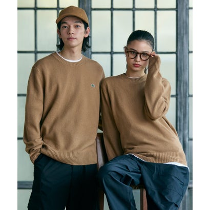 ラコステ LACOSTE エッセンシャルウールニットセーター （駱駝）