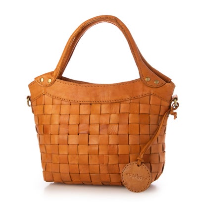ズッケロ zucchero カウレザーメッシュ2WAYハンドバック（BROWN）