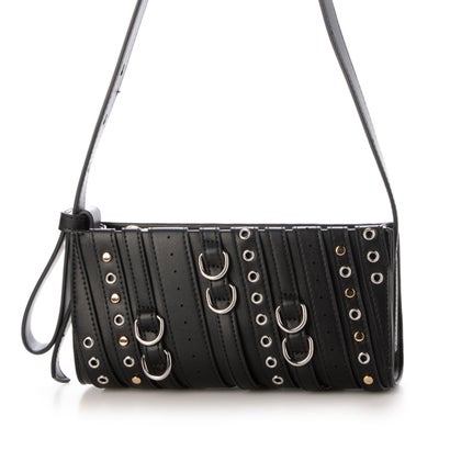 リナシメント RINASCIMENTO ハトメスタッズベルトショルダーBAG （Nero）