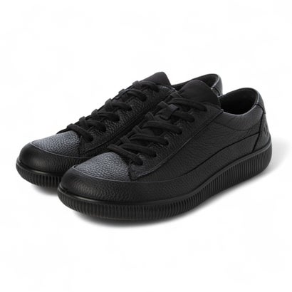 エコー ECCO 大人リラックス SOFT ZERO 本革 防水スニーカー 軽量 高品質レザー （Black/Black）