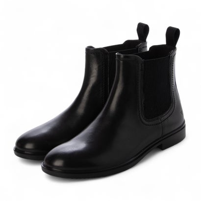 エコー ECCO シンプルデザイン DRESS CLASSIC 15 サイドゴアショートブーツ しなやか上質カウレザー （BLACK）