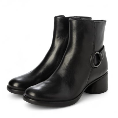 エコー ECCO きれいめカジュアル SCULPTED LX 35 バックル付きショートブーツ しなやか上質カウレザー 本革 （BLACK）
