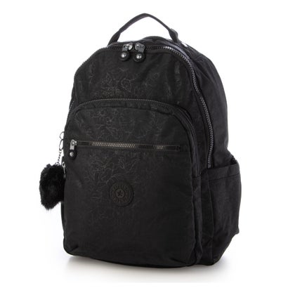 キプリング Kipling 日本限定 SEOUL B4サイズ ノートPC対応バックパック （Black Floral Em）