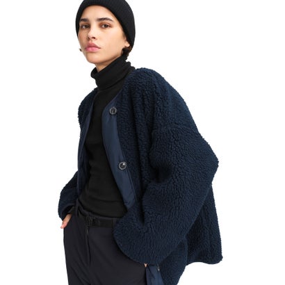 エーグル AIGLE リヴァーシブル キルティングシェルパジャケット （ダークネイビー）