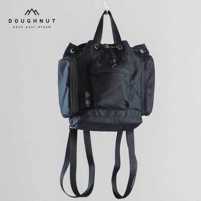 ドーナツ DOUGHNUT ミニ リュック デイパック バックパック リュックサック 小さめ ショルダーバッグ 2WAYPYRAMID TINYリサイクル素材 可愛い 撥水PND34400310DT （ブラック）