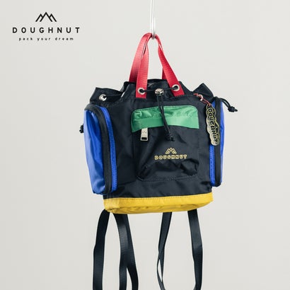 ドーナツ DOUGHNUT ミニ 背嚢 デイパック うしろ側容器に並べる 背嚢 小さめ ショルダーバッグ 2WAY PYRAMID TINY YOU-NIVERSE再利用原料品 愛くるしげPND34400317DT （黒いこと） バッグ・ランドセル-キッズ・ベビー・マタニティ-キッズファッション