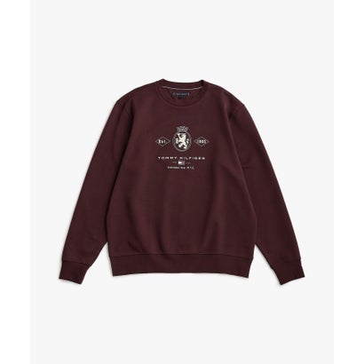 トミー ヒルフィガー TOMMY HILFIGER ダイアモンドクレストグラフィックスウェットシャツ （バーガンディー）