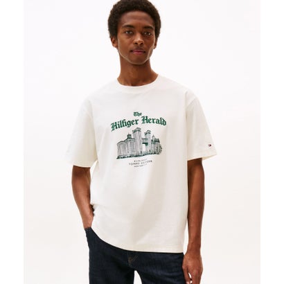 トミー ヒルフィガー TOMMY HILFIGER HERALD SKYLINE GRAPHIC TEE （ホワイト）