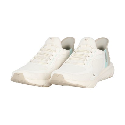 プーマ PUMA プーマ PUMA SOFTRIDE フレックス レース EASEINALT ワイド シューズ 靴 スニーカー メンズ レディース ハンズフリー ランニング ウ （WARMWHITE-DESERTDUST）