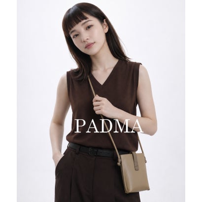 パドマ PADMA 【PADMA/パドマ】胴締め青写真 シュリンクレザーマルチポシェット 渡航免状、持ちはこぶ入れもの、電話機入れもの