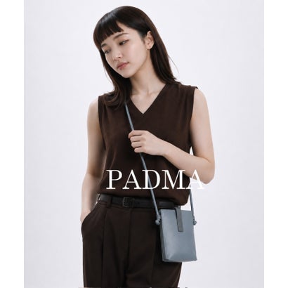 パドマ PADMA 【PADMA/パドマ】胴締め青写真 シュリンクレザーマルチポシェット 渡航免状、持ちはこぶ入れもの、電話機入れもの