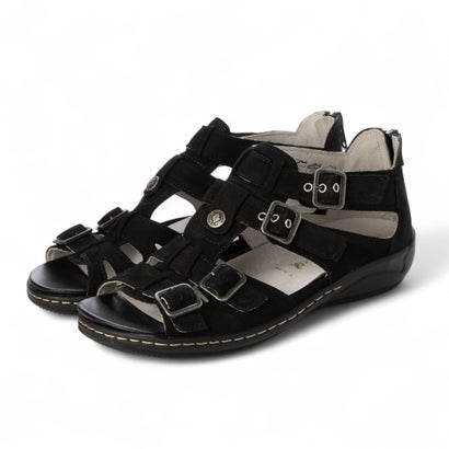 ヨーロッパコンフォートシューズ EU Comfort Shoes Waldlaufer グルカサンダル （schwarz）