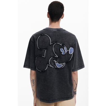 デシグアル Desigual デニムTシャツ Mickey Mouse （グレー/ブラック）
