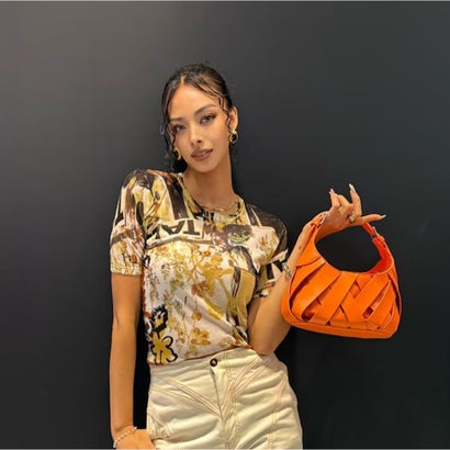 デシグアル Desigual コラージュ・ニットTシャツ （ブラウン）｜LOCOMALL（ロコンド公式ストア）