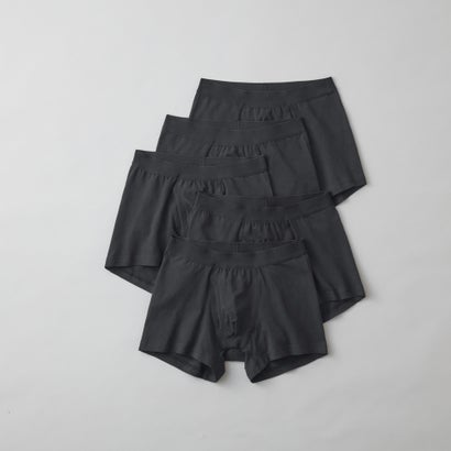 グンゼ GUNZE 【5枚組×綿混】ボクサーパンツ（前あき） 【返品不可商品】 （ブラック）