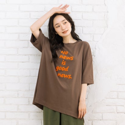 サブストリート マイスタンダード sabstreet my standard 【sabstreet bis】【web限定】15号(3L) サガラロゴ刺繍5分丈プルオーバー （ブラウン） 6,248円