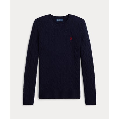 ポロ ラルフ ローレン POLO RALPH LAUREN ケーブル ウールカシミヤ クルーネック セーター （400ブルー）