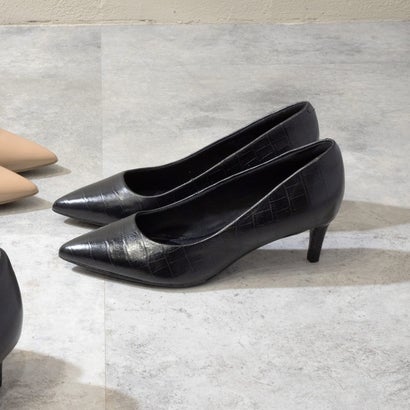 ロックポート ROCKPORT CINDY／シンディ ポインティ トゥ ヒール パンプス （ブラック エンボス）
