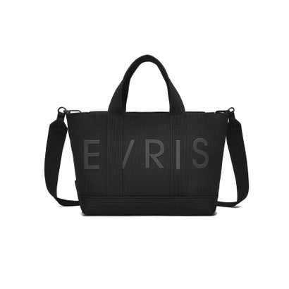エヴリス EVRIS 【EVRIS/エブリス】ロゴリブニット ミニトートバッグ／500mlペットボトル収納可 （BLK76）