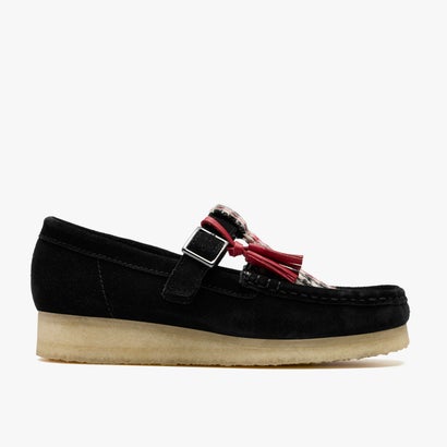クラークス Clarks Wallabee T Bar / ワラビーT赤ちょうちん （ブラックツイードコンビ）