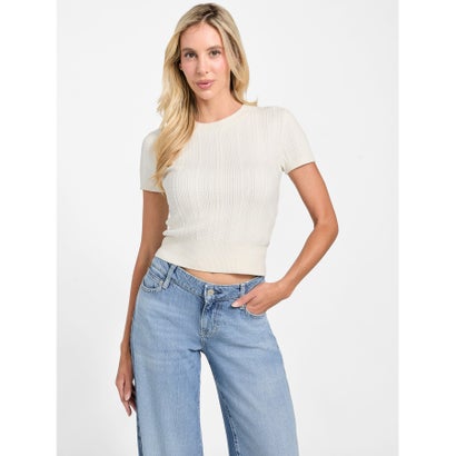 ゲス GUESS SS Chenille Marcie Cable Sweater (G1O6)