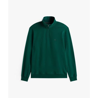 トミー ヒルフィガー TOMMY HILFIGER ギフティングフレンチリブ1/4ジッププルオーバー （グリーン）