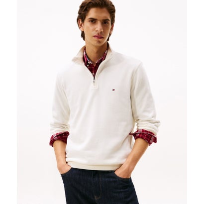 トミー ヒルフィガー TOMMY HILFIGER ギフティングフレンチリブ1/4ジッププルオーバー （ホワイト）｜LOCOMALL（ロコンド公式ストア） 13,782円