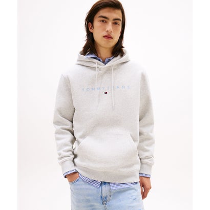 トミー ヒルフィガー TOMMY HILFIGER レギュラーライナーロゴパーカー （ライトグレー）