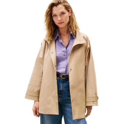 トミー ヒルフィガー TOMMY HILFIGER コットンブレンドリラックスジャケット （ベージュ）