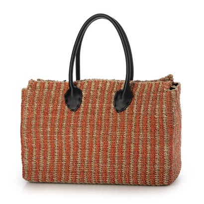 ポンタタ POMTATA P3023 WUE SQUARE TOTE （ストライプレッド）