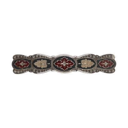 クララビジュー Clara Bijoux バレッタ （グレー／レッド系）｜LOCOMALL（ロコンド公式ストア） 7,013円