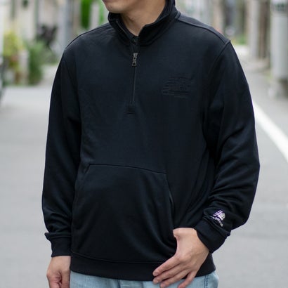 【外国で押さえる/日本未入荷】ニュー平衡にする New Balance RUNNING SEMI ZIP UP FIT ANORAK 流汗 調教師 (SEMI OVER FIT) （黒いこと）