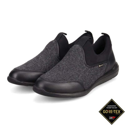 マドラスウォーク madras Walk 【GORE-TEX】 マドラスウォーク madras Walk スニーカー感覚的な体験で普段履きにもピッタリ！ 盛りだくさんな表現スタイルにも合う スリッポンスニーカー MWL1006S （ブラックテクスチ