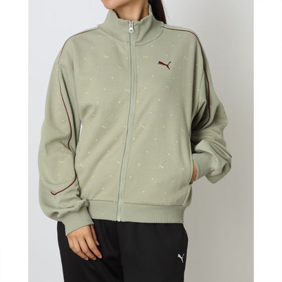 プーマ PUMA レディース 長袖ジャージジャケット CORE HERITAGE MX トラック JKT 690174 （LUX ARMY）
