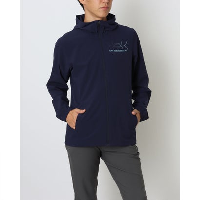 アンダーアーマー UNDER ARMOUR メンズ クロスジャケット UAウーブン ロゴ グラフィック ジャケット 6010333 （Midnight Navy / /）