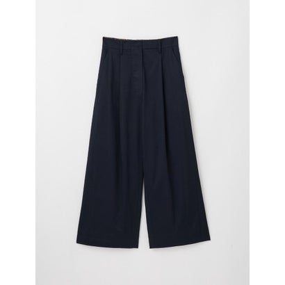 アンプル Ample ウエストデザインワイドタックパンツ （ネイビー）