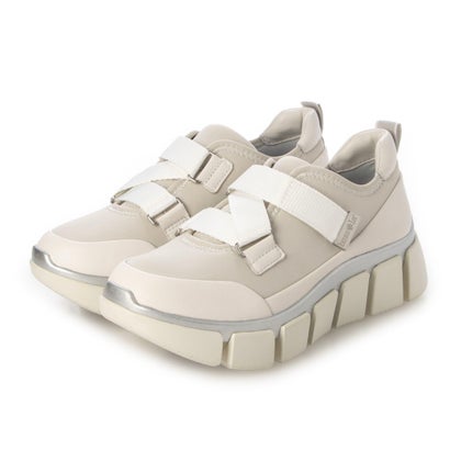 bussola ブソラ TORINO 本革ベルトアクセントスニーカー （LYCRA SILVER）