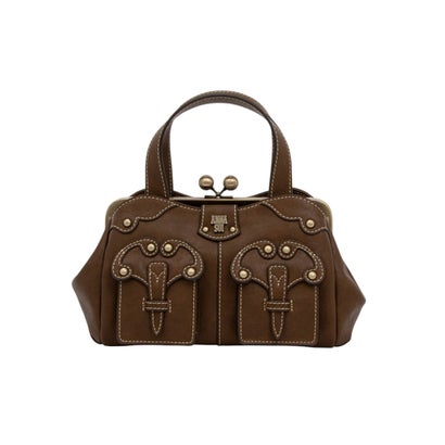 アナスイ ANNA SUI キャロル 2WAYハンドバッグ （ブラウン）