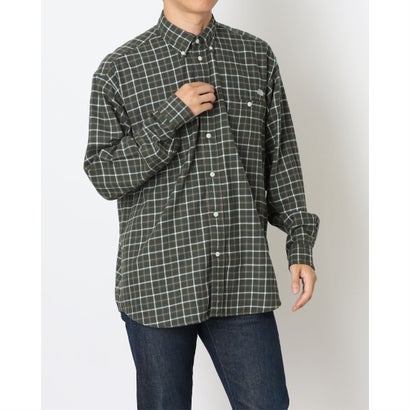 ザ・ノース・フェイス THE NORTH FACE アウトドア心地よい 長袖プルオーバー L/S FrostforgeFlannelShirtロングスリーブフロストフォージフランネルシャツ NR62431 （アルパイン×OWプレイドチェック）