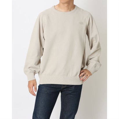 ザ・ノース・フェイス THE NORTH FACE アウトドア心地よい スウェットトレーナー Axion Knit Crewアクションニットクルー NT92581 （フォッシルアイボリー）