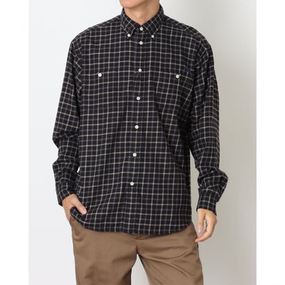 ザ・ノース・フェイス THE NORTH FACE アウトドア心地よい 長袖プルオーバー L/S FrostforgeFlannelShirtロングスリーブフロストフォージフランネルシャツ NR62431 （黒いこと×クリアレイクブルーチェック