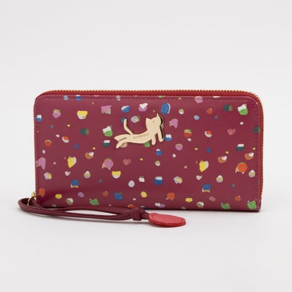 ツモリチサト 持ちはこび tsumori chisato CARRY てんてん ラウンドジッパー長紙入れ （ボルドーワイン）