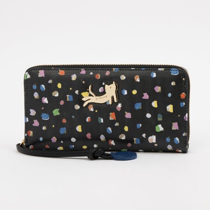 ツモリチサト 持ちはこび tsumori chisato CARRY てんてん ラウンドジッパー長紙入れ （黒いこと）