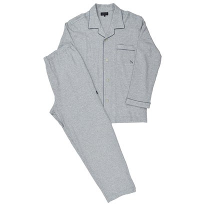 アダバット リラックスウェア　アンダーウェア adabat RELAX WEAR / UNDER WEAR 長袖ニットテーラードパジャマ （モクグレー）｜LOCOMALL（ロコンド公式ストア）