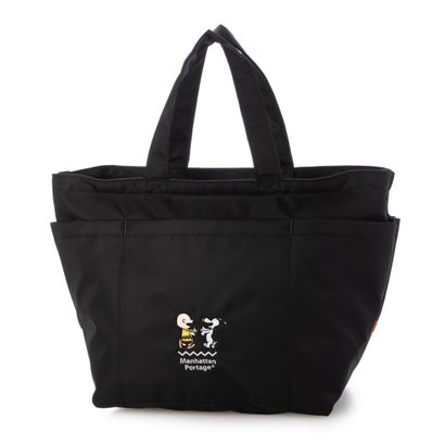 マンハッタンポーテージ Manhattan Portage Whitestone Tote Bag Flight Nylon Backing PEANUTS25 （Black）